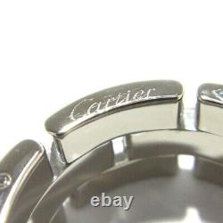 Auth Cartier Panthere B4127249 18K White Gold Diamond 57397B Ring