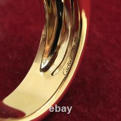 Auth Cartier Panthere De Cartier Ring Tsavorite Garnet Onyx 18k 750 Yg #55 F/s