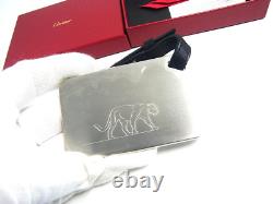 Auth Cartier Panthere Luggage Name tag Holder VIP Gift withBox & Ribbon etc New