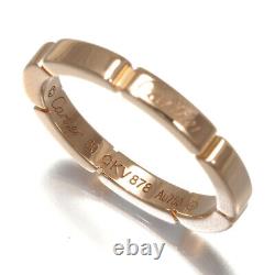 Auth Cartier Ring Maillon Panthere EU50 18K 750 Rose Gold