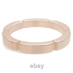 Authentic Cartier Maillon Panthere Ring K18 Rose Gold #47 US4-4.5 EU47 Used F/S