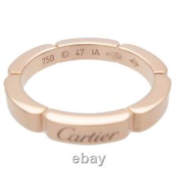 Authentic Cartier Maillon Panthere Ring K18 Rose Gold #47 US4-4.5 EU47 Used F/S