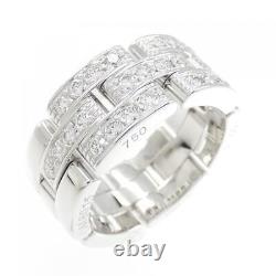 Authentic Cartier Maillon Panthere half Diamond Ring #260-004-539-7424