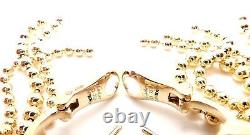 Authentic! Cartier Panther Panthere 18k Gold Diamond Tsavorite Onyx Earrings