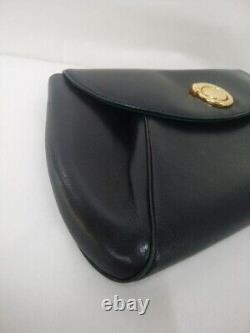 Authentic Cartier Panther Panthere Leather Clutch Bag Second Bag Black