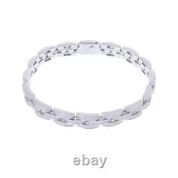 CARTIER Maillon PANTHERE Fine 3 Rows Pave Diamond bracelet 800000110297000
