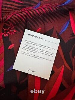 CARTIER PANTHERE Cashmere Scarf NEW + Box