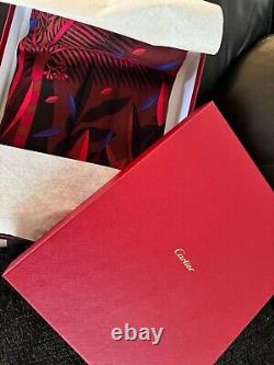 CARTIER PANTHERE Cashmere Scarf NEW + Box