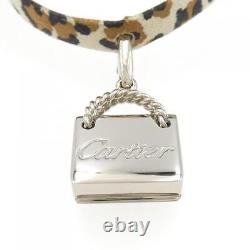 CARTIER Panthere mochi shopping bag bracelet 750 White Gold Ex++ 231026T