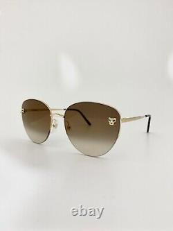 CARTIER Sunglasses Model Panthere CT0301S Colour 002 (Brown/Gold) (NEW)