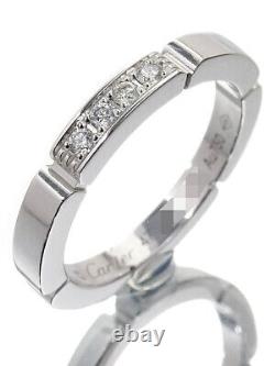 Cartier K18wg Mailon Panthere Wedding Ring Diamond #T119