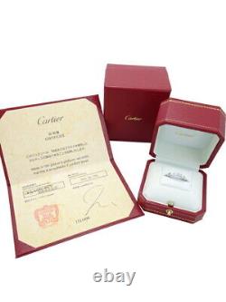 Cartier K18wg Mailon Panthere Wedding Ring Diamond #T119
