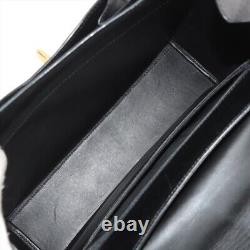 Cartier PANTHERE Leather Shoulder Bag Black