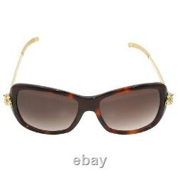 Cartier Panther Panthere Sunglasses Eyeglasses 135 Brown Women B2315
