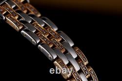 Cartier Panthere 18k White & Rose Gold Factory Set Diamonds Obsidian Stone