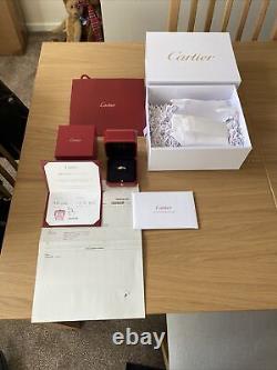 Cartier Panthere 18k Yellow Gold Tsavorite Garnet Ring SZ 56 (P) RRP is £3500