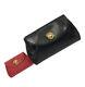 Cartier Panthere Clutch Bag Pouch Black Red Leather Authentic