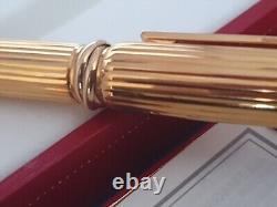 Cartier Panthere NOS Complete Ballpoint Interament 18K Gold Plated Pen. OTHER