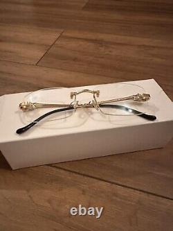 Cartier Panthere Panthere Ct02810 (001) Titanium Rimless Glasses Frames