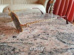 Cartier Panthere Rolled Gold Vintage 1989 Sunglasses Genuine