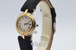 Cartier Panthere Ronde 1057920 Steel/Gold Vintage Pretty Wrist Watch 25MM 2