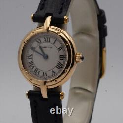 Cartier Panthere Ronde 866920 18K 750 Gold Vintage Pretty Condition Watch 25MM