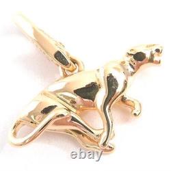 Cartier Pendant Unisex Panthere Panther Pendant Top Yellow Gold 750YG #084