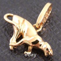 Cartier Pendant Unisex Panthere Panther Pendant Top Yellow Gold 750YG #084