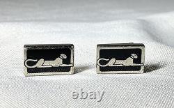 Finest Cartier Panther Panthere Cufflinks Sterling Silver 925 Main Animal Icon