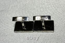 Finest Cartier Panther Panthere Cufflinks Sterling Silver 925 Main Animal Icon