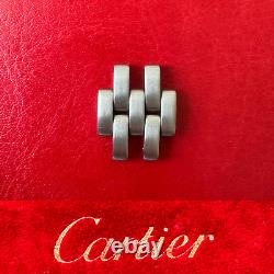 Genuine Cartier Panthere Steel 15 mm Wide Watch Strap Bracelet Link