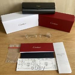 Genuine NEW Cartier Panthere De Cartier Gold Finish CT0058O 002 Glasses £750