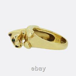Gold Cartier Ring- Vintage Cartier Panthere Ring 18ct Yellow Gold