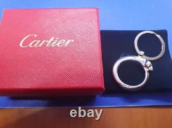 Original Cartier Panther Stainless Steel Keychain, Great Condition. Complete