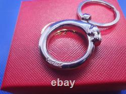Original Cartier Panther Stainless Steel Keychain, Great Condition. Complete