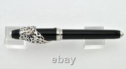 Rare Cartier Exceptional Panthere Decor Initiated Fountain Pen 18k Gold Le188